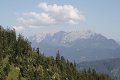 Blick auf den Wilden Kaiser von Westnordwest über das (hier unsichtbare) Inntal