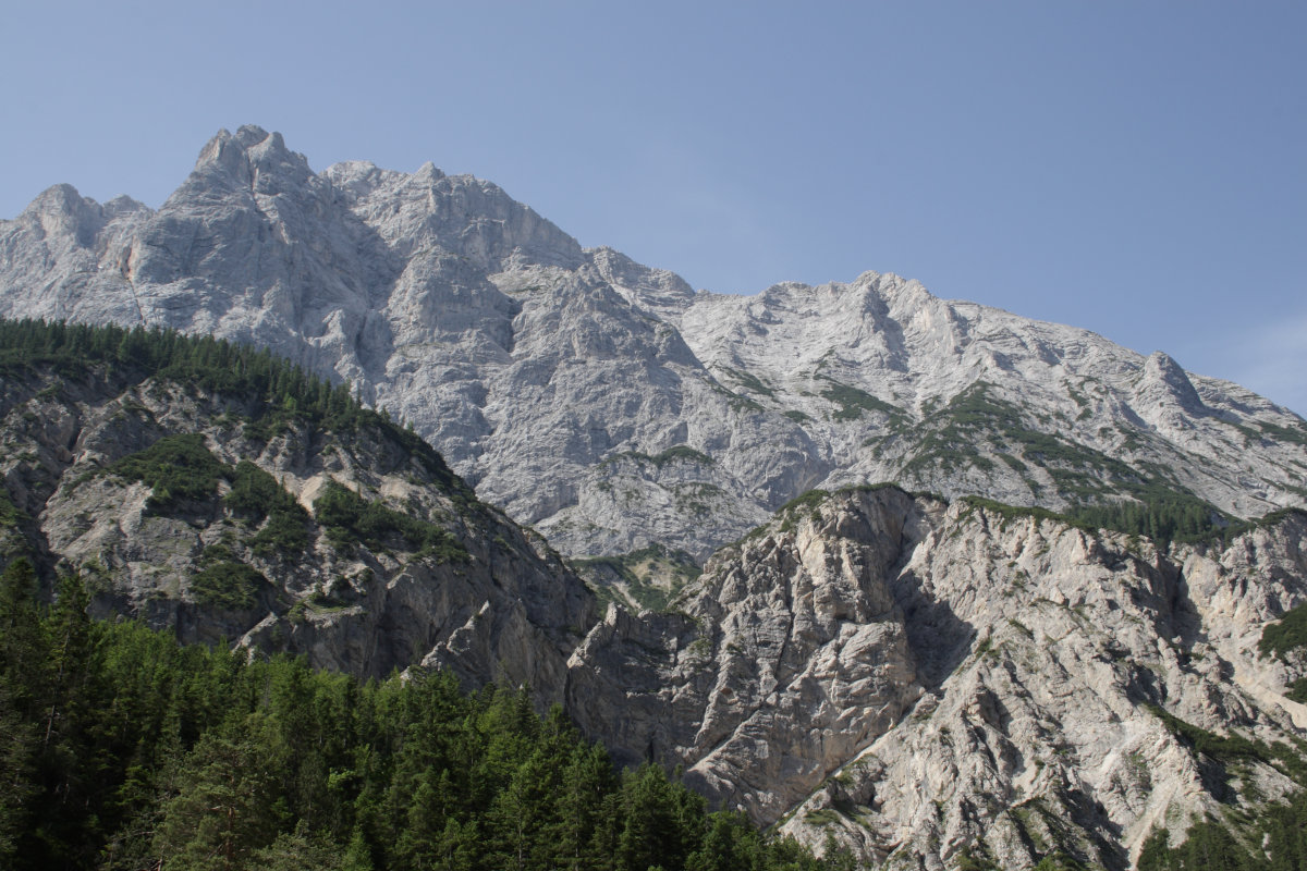 Im Hinterautal: Wasserkarspitze, Hoher Gleirsch, Schönflecke mit Blutsgrabensenke