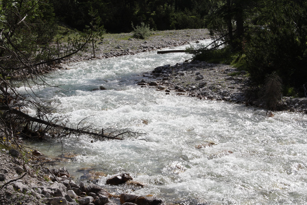 Im Hinterautal: Sturm und Drang der jugendlichen Isar